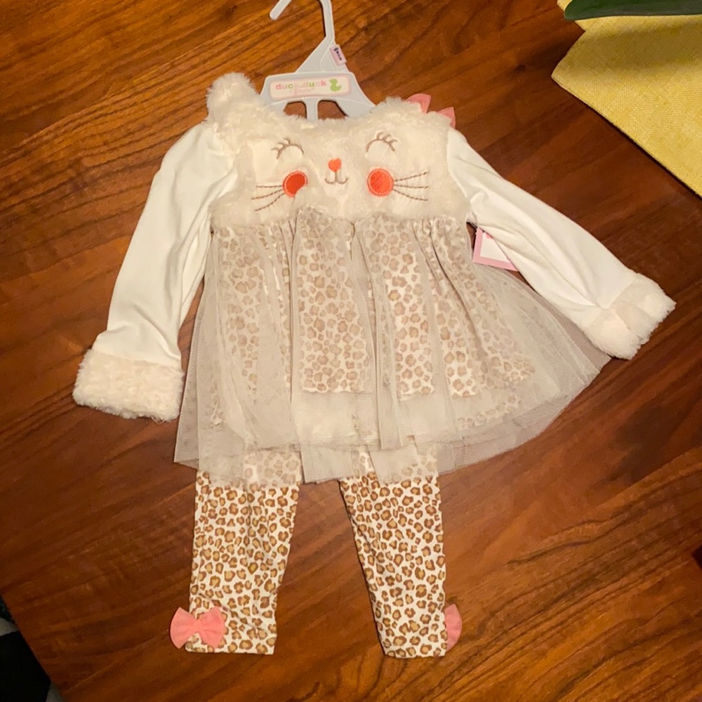 NWT Baby Girl Leopard Print Outfit